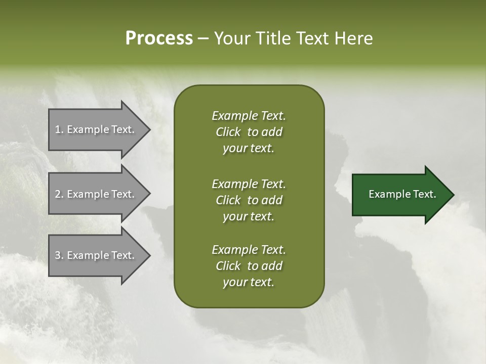 Iguassu Falls, South America PowerPoint Template