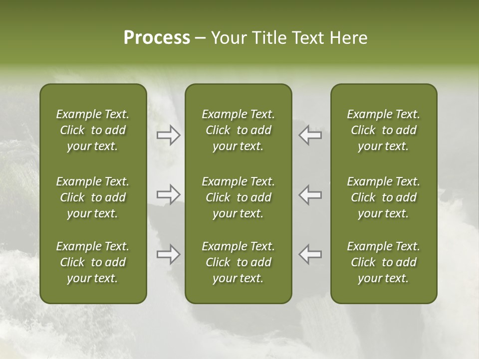 Iguassu Falls, South America PowerPoint Template