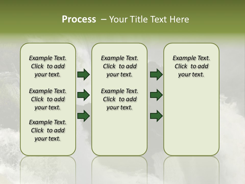 Iguassu Falls, South America PowerPoint Template