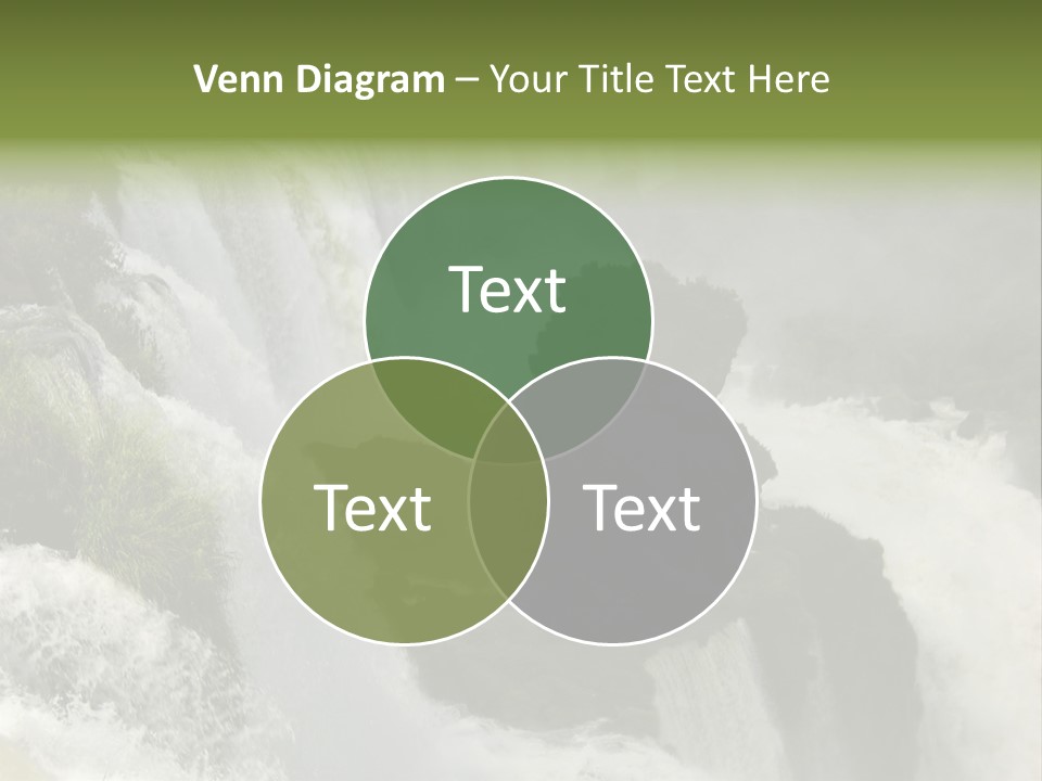 Iguassu Falls, South America PowerPoint Template