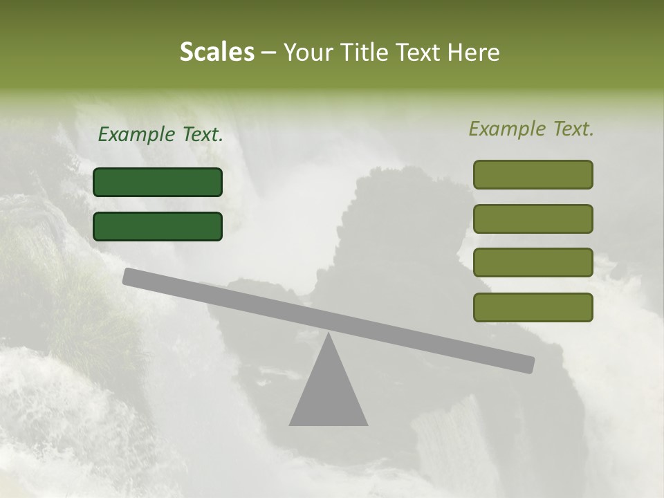 Iguassu Falls, South America PowerPoint Template