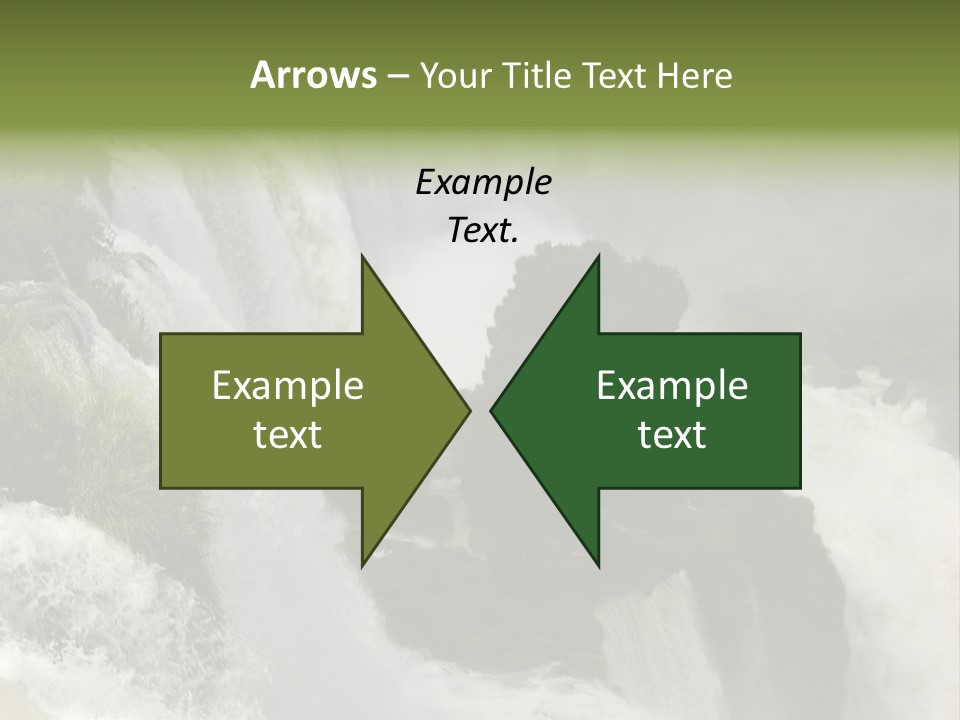 Iguassu Falls, South America PowerPoint Template