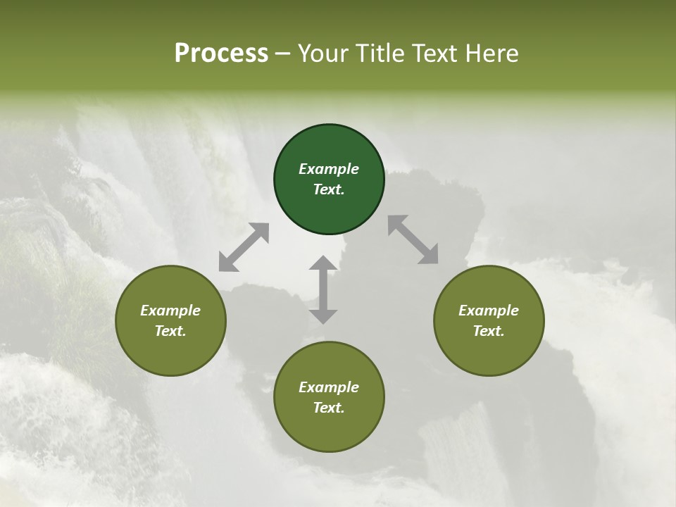 Iguassu Falls, South America PowerPoint Template