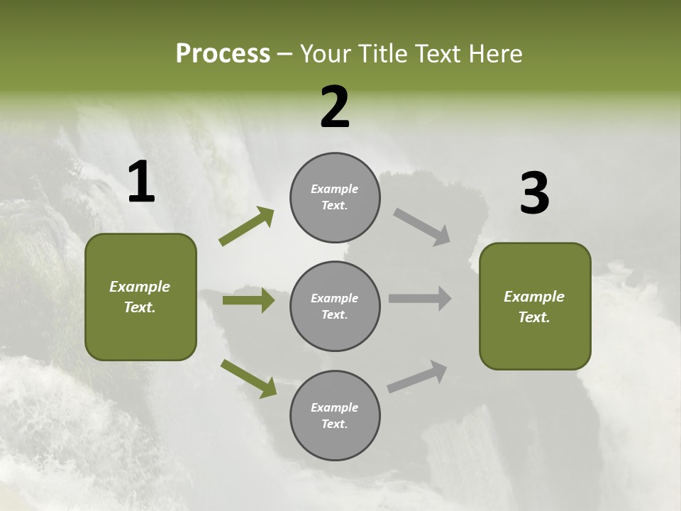Iguassu Falls, South America PowerPoint Template