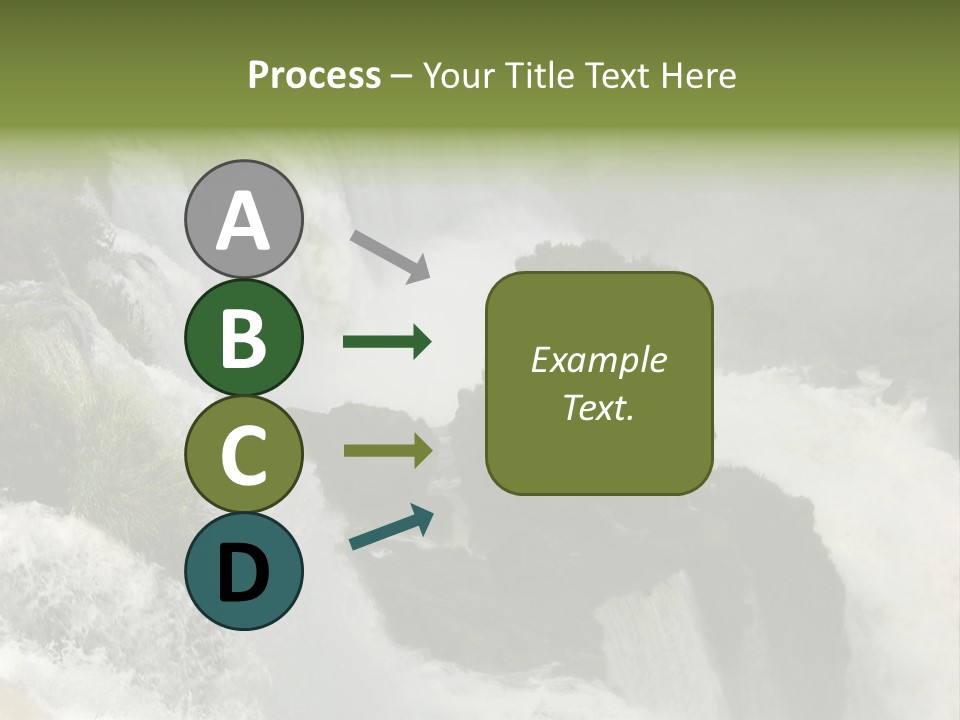 Iguassu Falls, South America PowerPoint Template