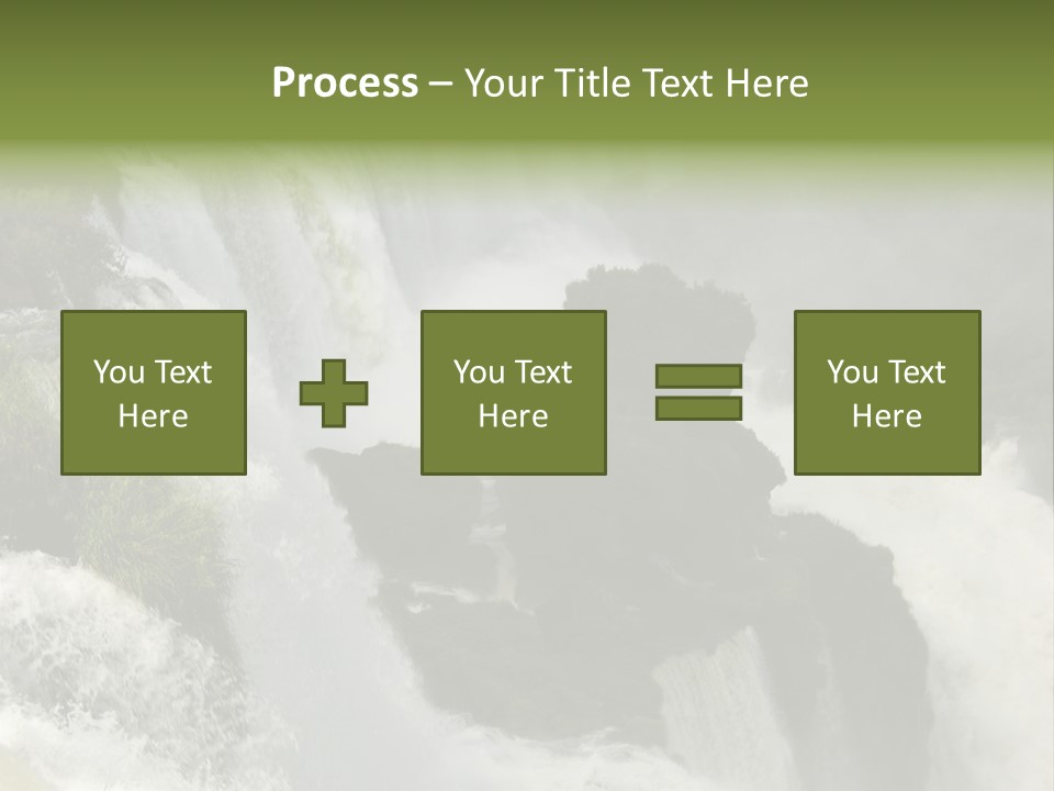 Iguassu Falls, South America PowerPoint Template