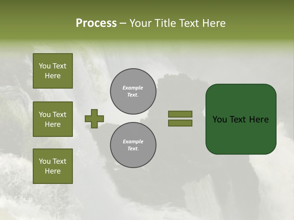 Iguassu Falls, South America PowerPoint Template