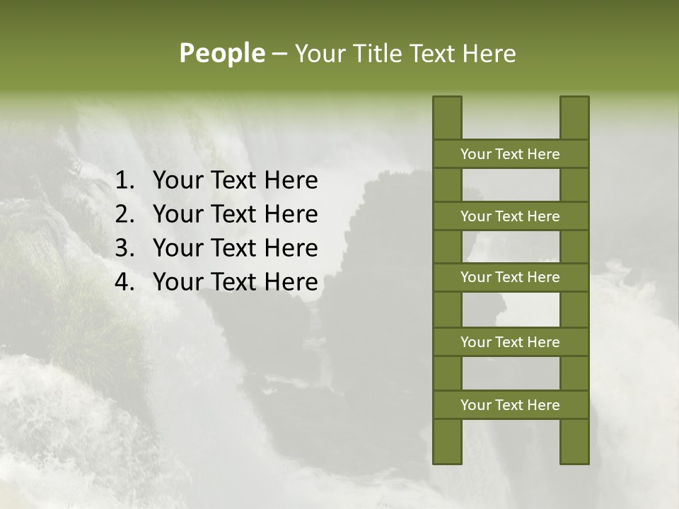 Iguassu Falls, South America PowerPoint Template