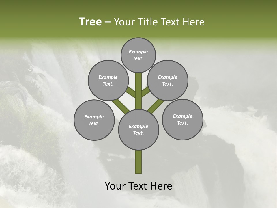 Iguassu Falls, South America PowerPoint Template