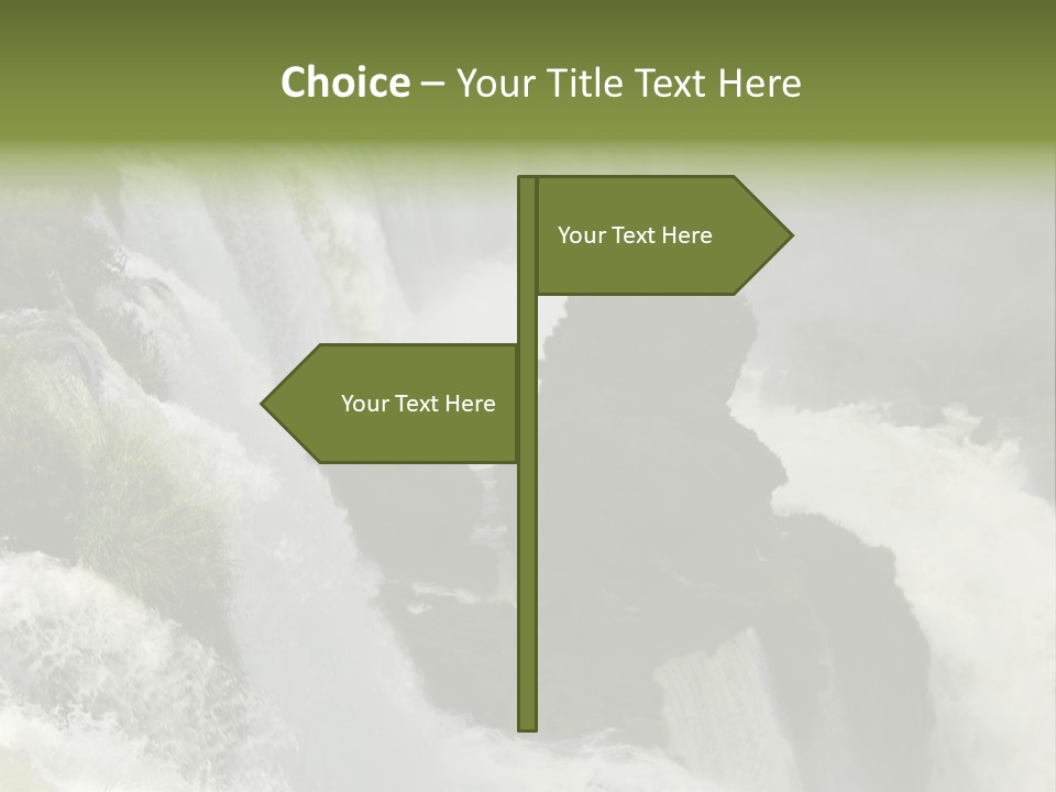 Iguassu Falls, South America PowerPoint Template