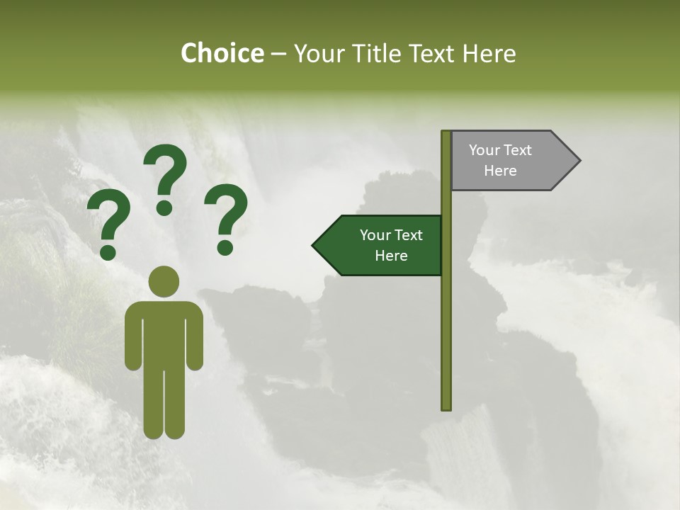 Iguassu Falls, South America PowerPoint Template