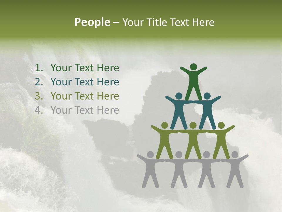 Iguassu Falls, South America PowerPoint Template