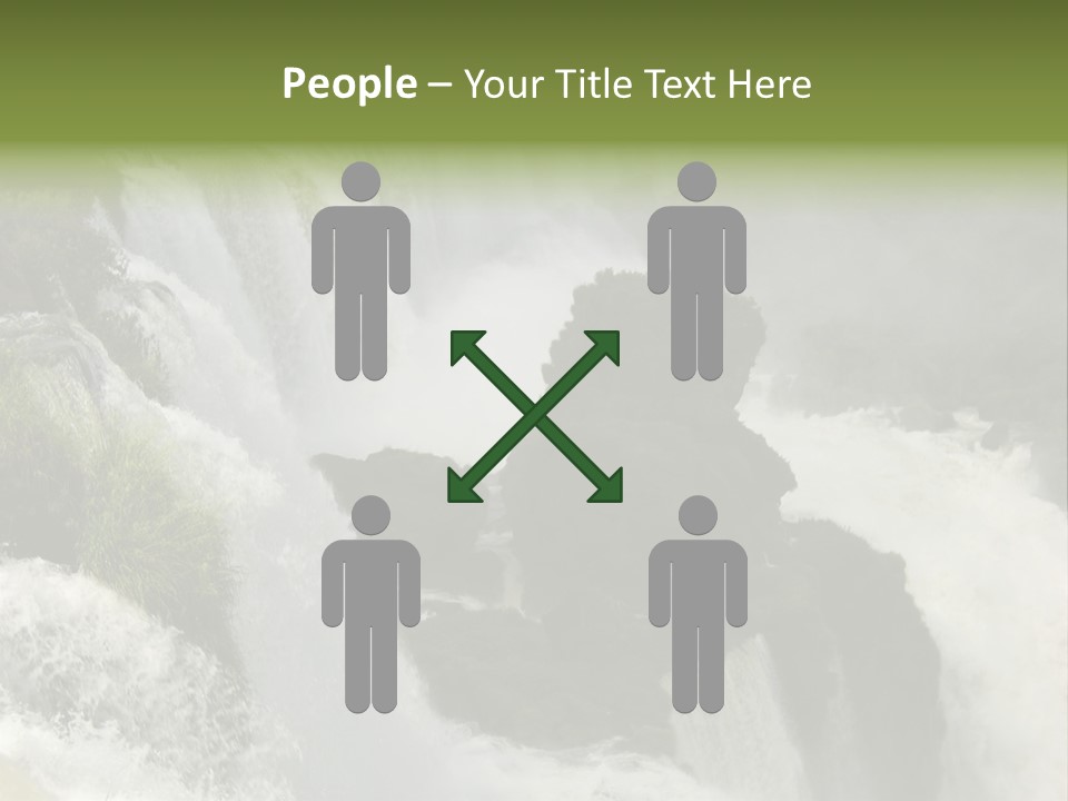 Iguassu Falls, South America PowerPoint Template