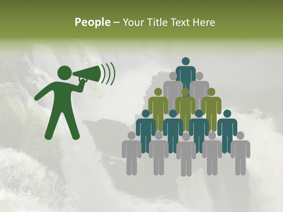 Iguassu Falls, South America PowerPoint Template