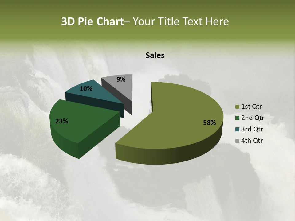 Iguassu Falls, South America PowerPoint Template
