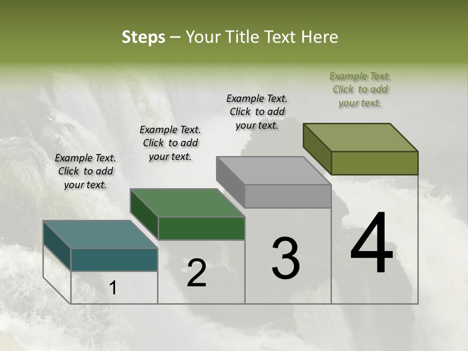 Iguassu Falls, South America PowerPoint Template