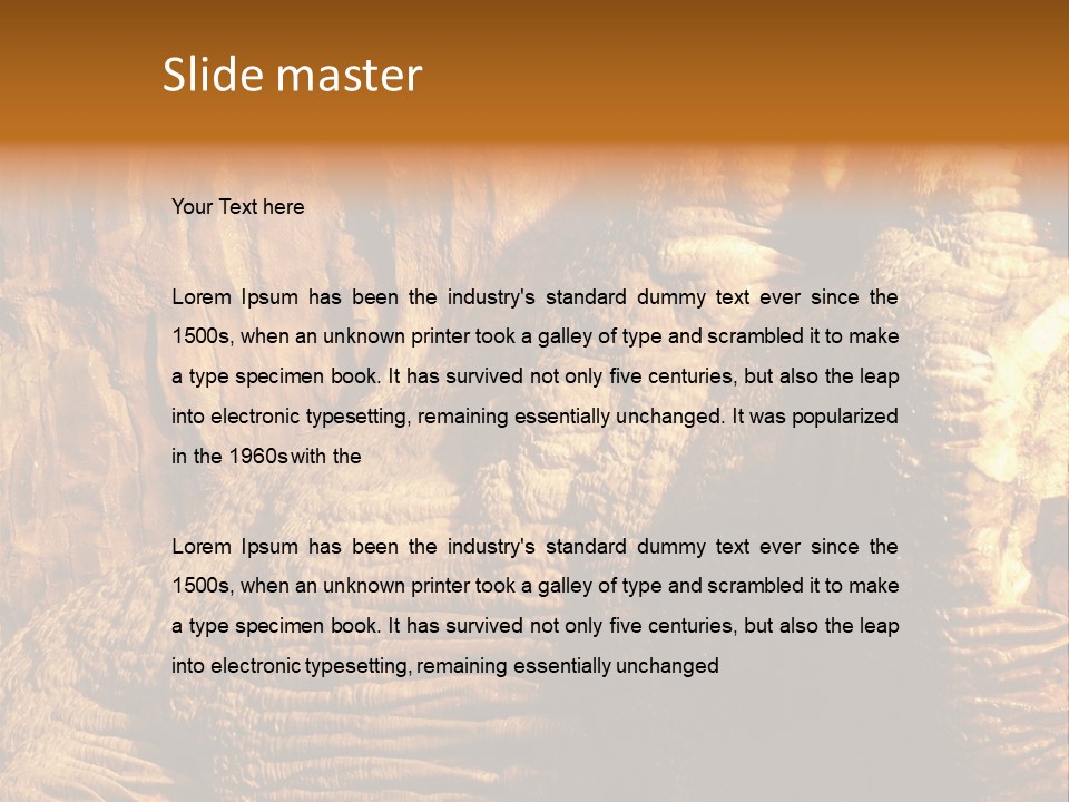 Wall Of Howe Caverns New York PowerPoint Template