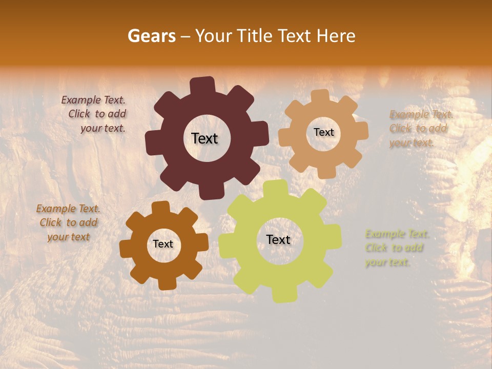 Wall Of Howe Caverns New York PowerPoint Template