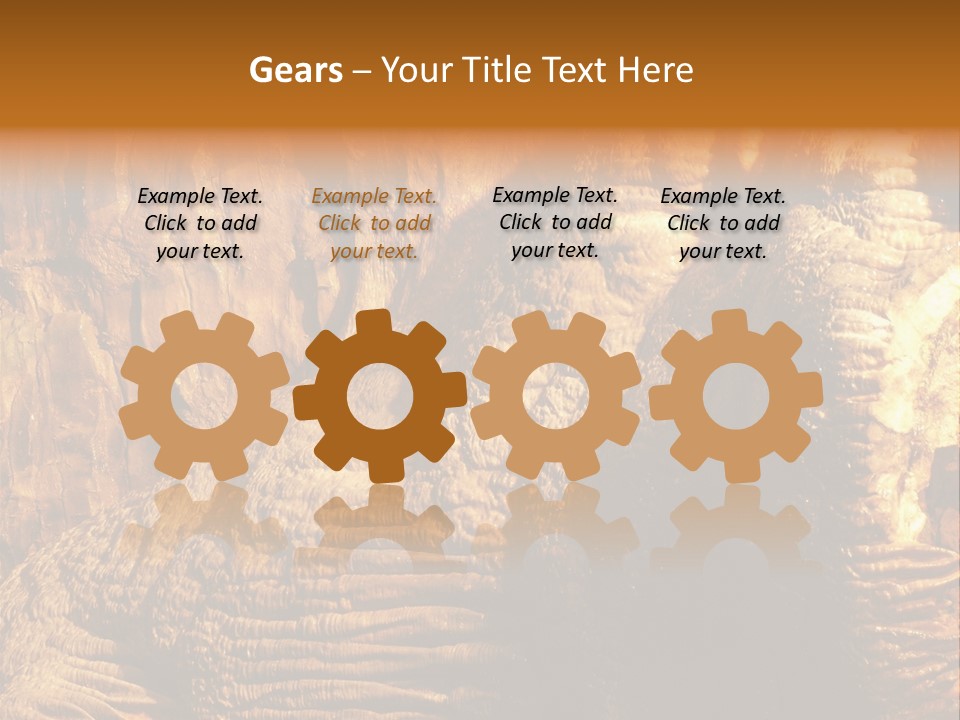 Wall Of Howe Caverns New York PowerPoint Template