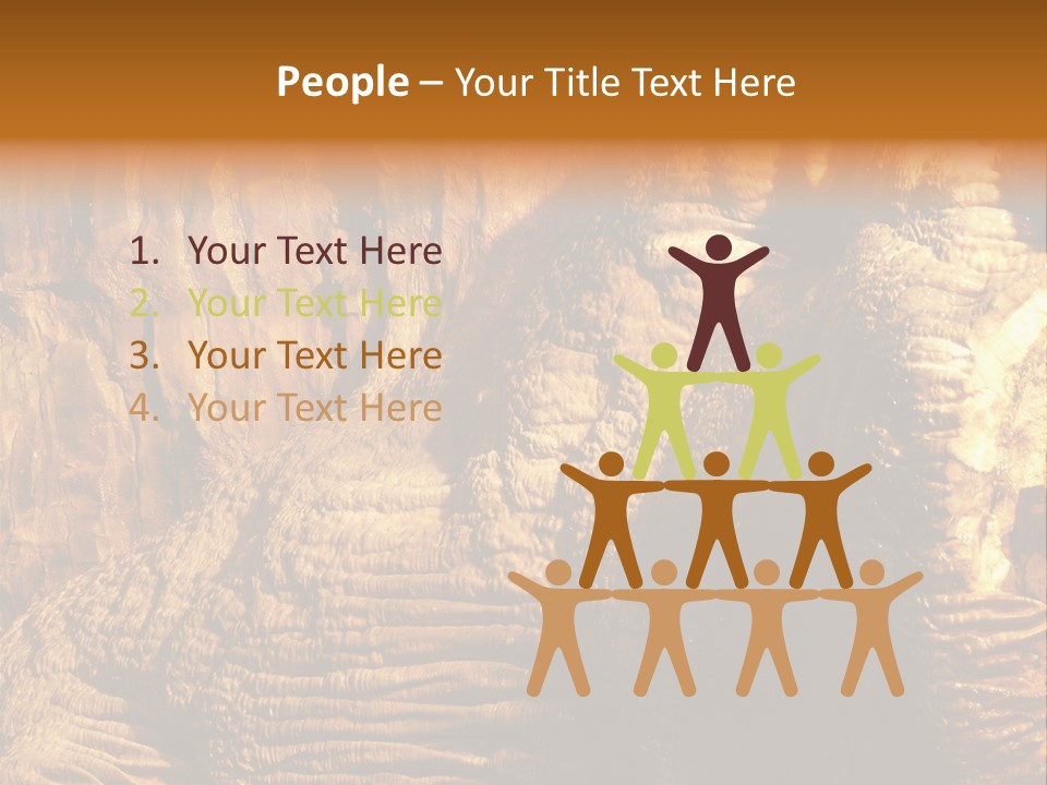 Wall Of Howe Caverns New York PowerPoint Template