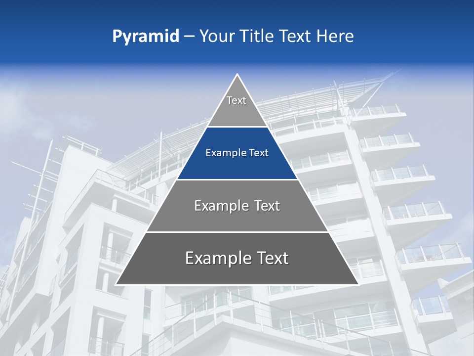 Luxury Apartment Exterior With Blue Sky Background PowerPoint Template