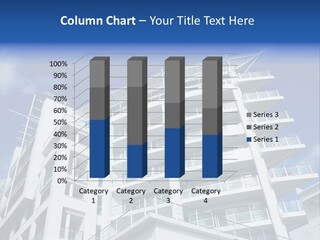 Luxury Apartment Exterior With Blue Sky Background PowerPoint Template