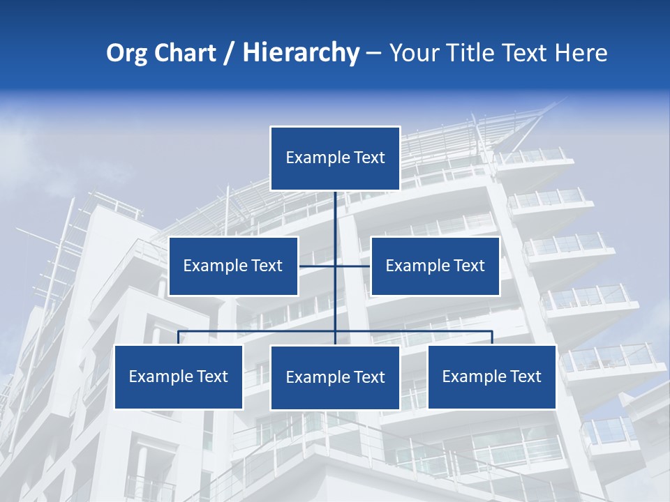 Luxury Apartment Exterior With Blue Sky Background PowerPoint Template