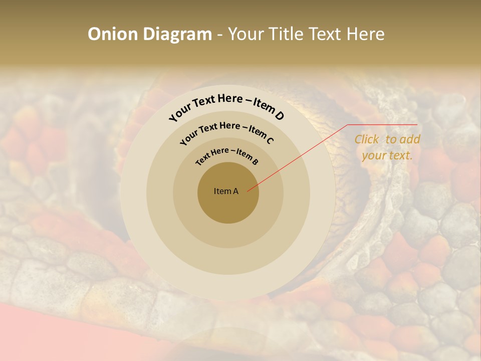 A Macro Shot Of The Eye Of A Tokay Gecko PowerPoint Template