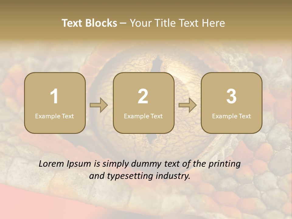 A Macro Shot Of The Eye Of A Tokay Gecko PowerPoint Template