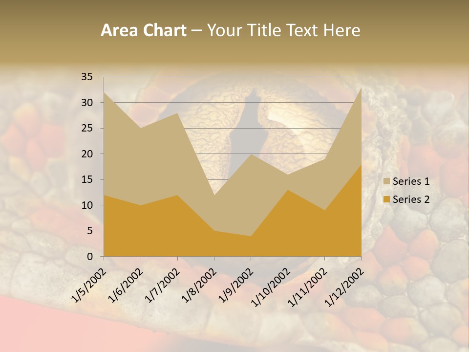 A Macro Shot Of The Eye Of A Tokay Gecko PowerPoint Template