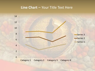 A Macro Shot Of The Eye Of A Tokay Gecko PowerPoint Template