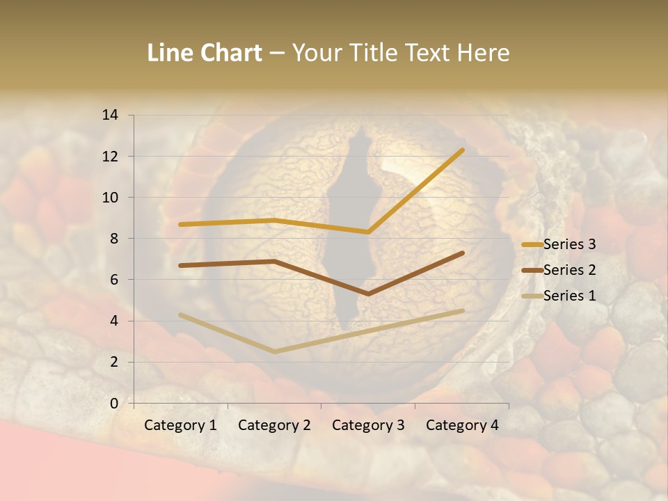 A Macro Shot Of The Eye Of A Tokay Gecko PowerPoint Template
