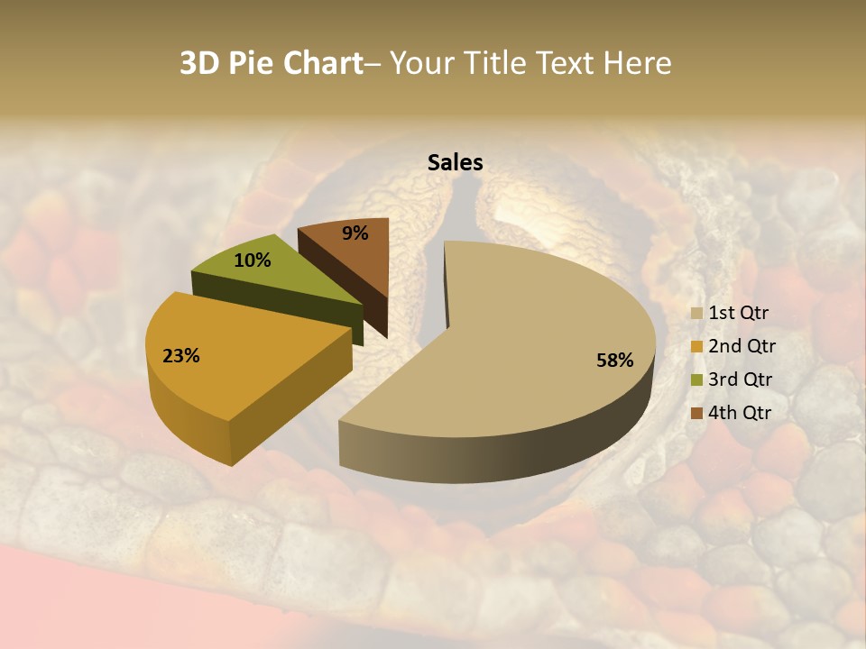 A Macro Shot Of The Eye Of A Tokay Gecko PowerPoint Template
