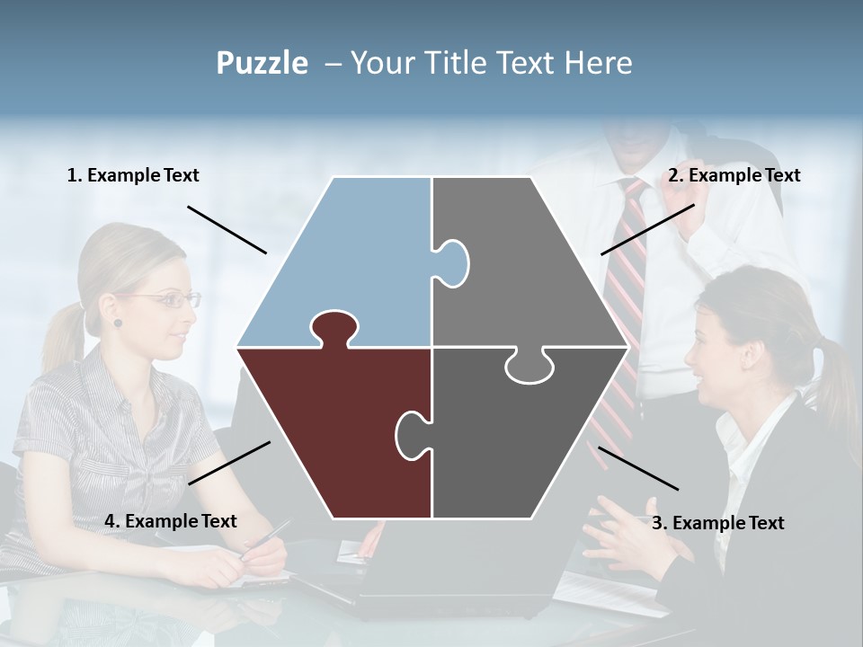 A View Of A Senior Engineer Training A Newly Hired Employee. PowerPoint Template