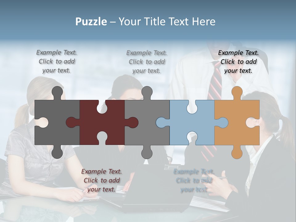 A View Of A Senior Engineer Training A Newly Hired Employee. PowerPoint Template