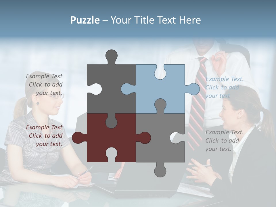 A View Of A Senior Engineer Training A Newly Hired Employee. PowerPoint Template