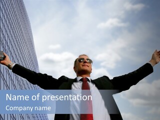 Successful Business Man PowerPoint Template