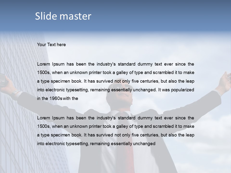 Successful Business Man PowerPoint Template