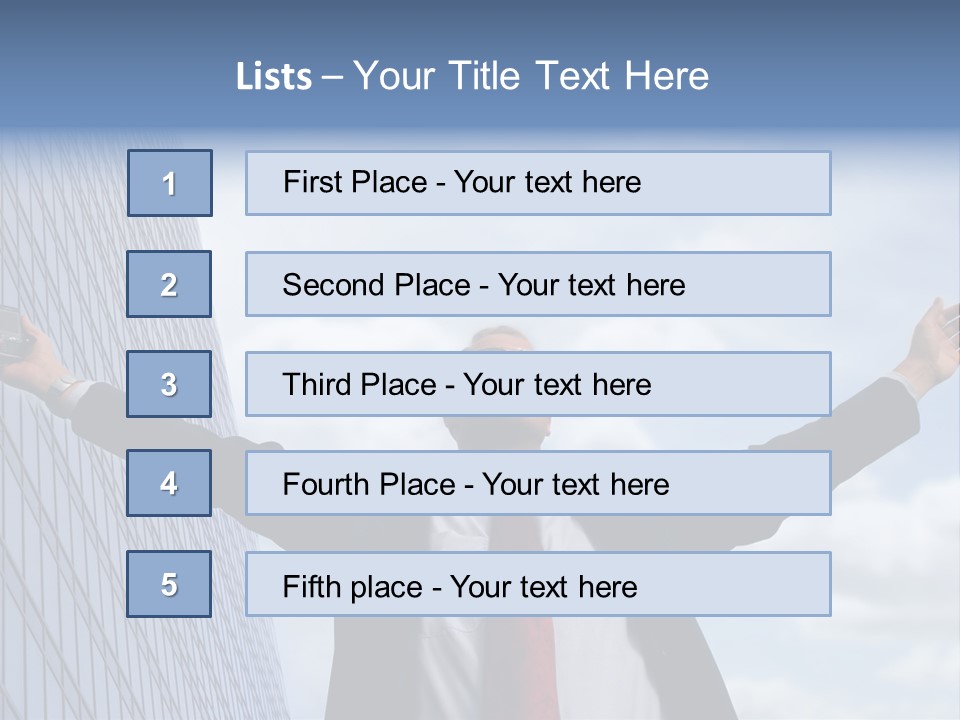 Successful Business Man PowerPoint Template