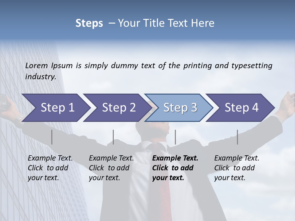 Successful Business Man PowerPoint Template