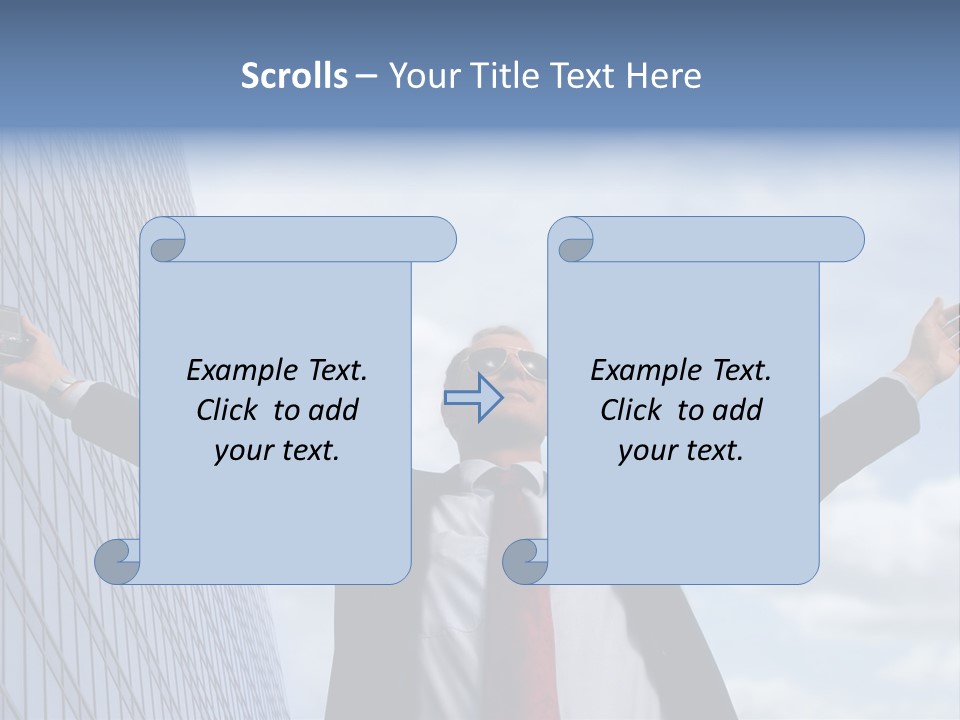 Successful Business Man PowerPoint Template