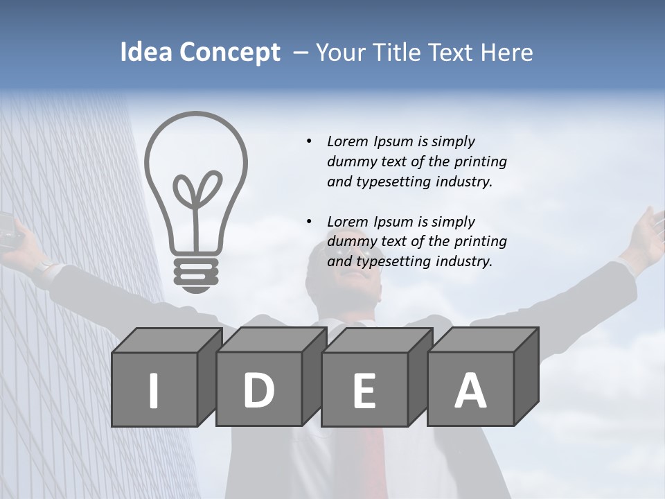 Successful Business Man PowerPoint Template