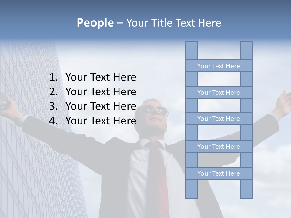 Successful Business Man PowerPoint Template
