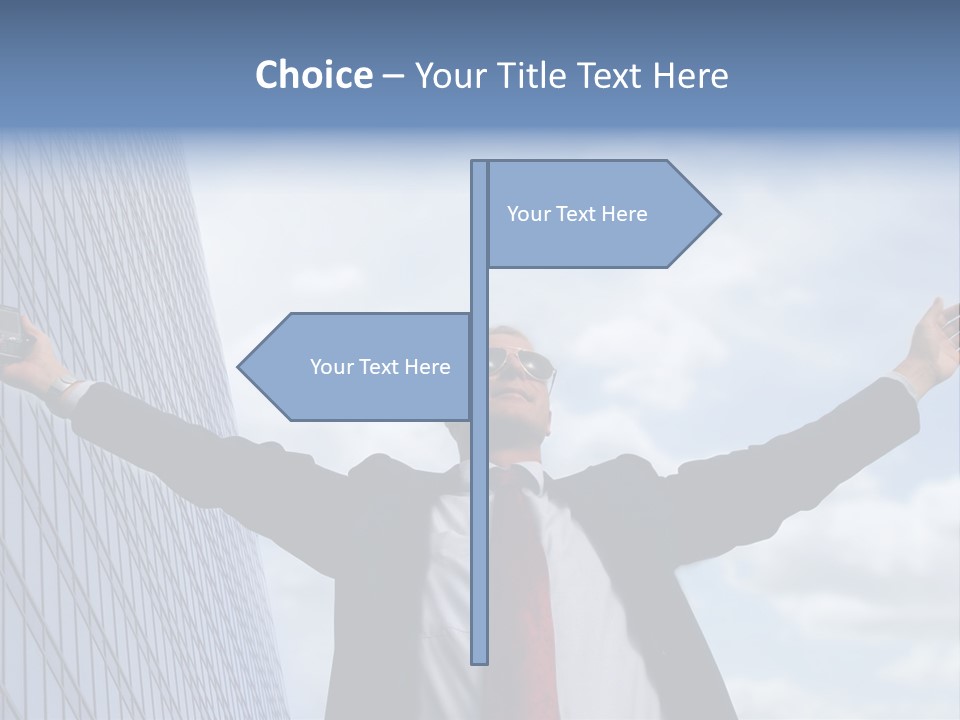 Successful Business Man PowerPoint Template