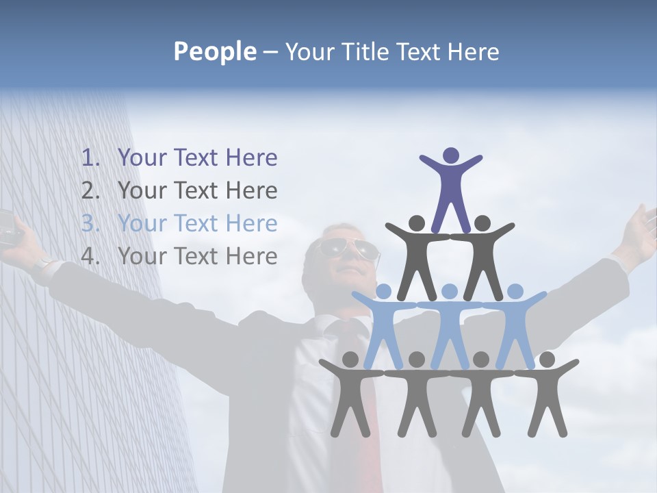 Successful Business Man PowerPoint Template