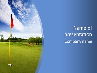 A Very Close Hole In One PowerPoint Template