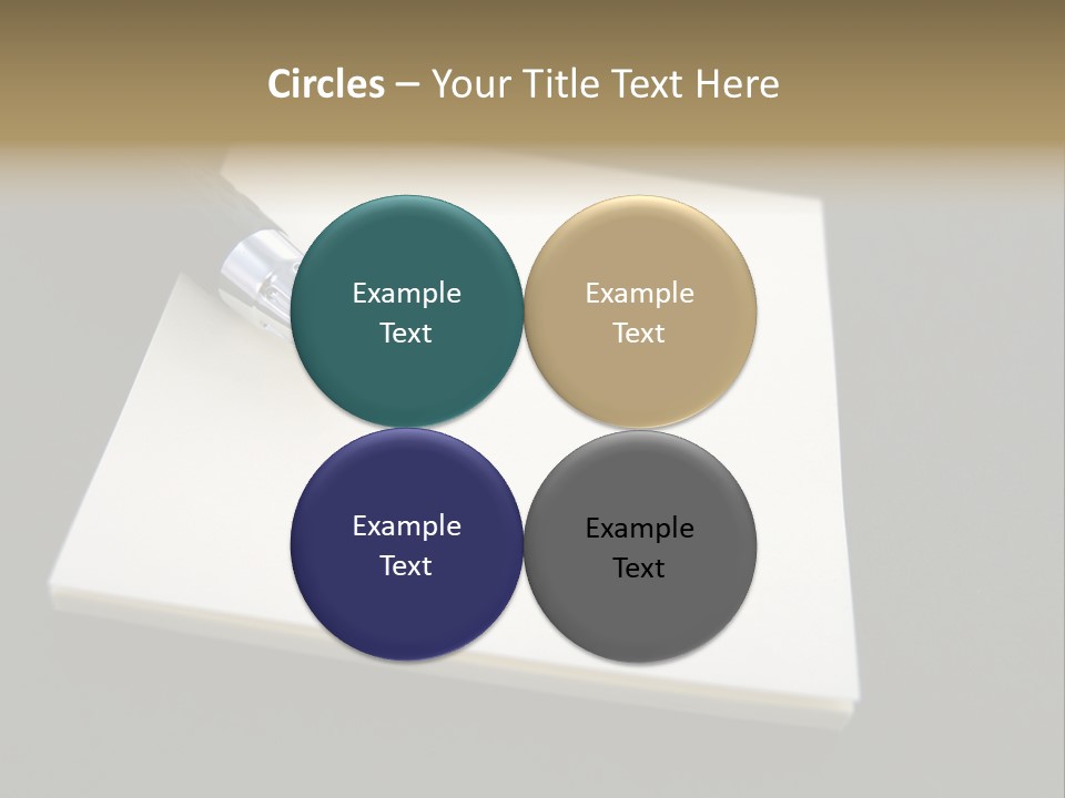 A Pen Resting On Top Of A Piece Of Paper PowerPoint Template