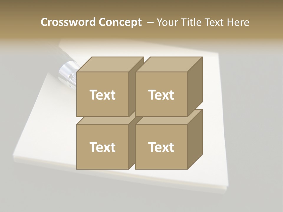 A Pen Resting On Top Of A Piece Of Paper PowerPoint Template