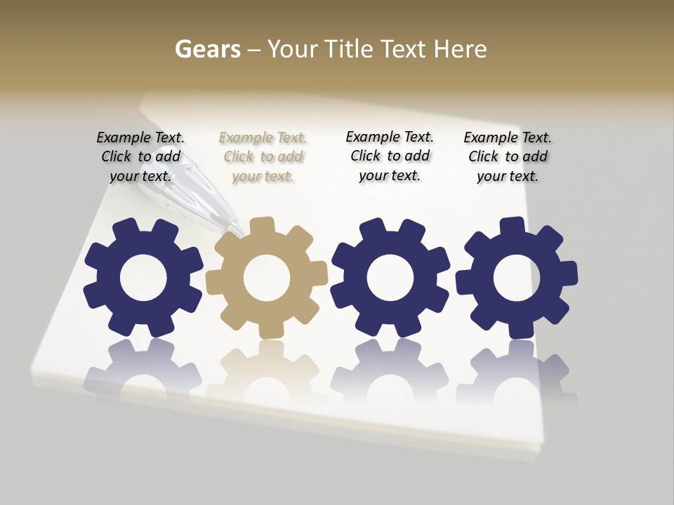 A Pen Resting On Top Of A Piece Of Paper PowerPoint Template