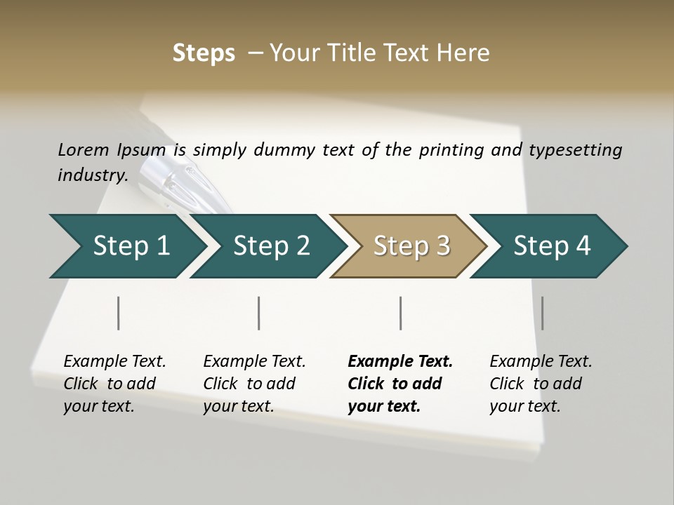 A Pen Resting On Top Of A Piece Of Paper PowerPoint Template